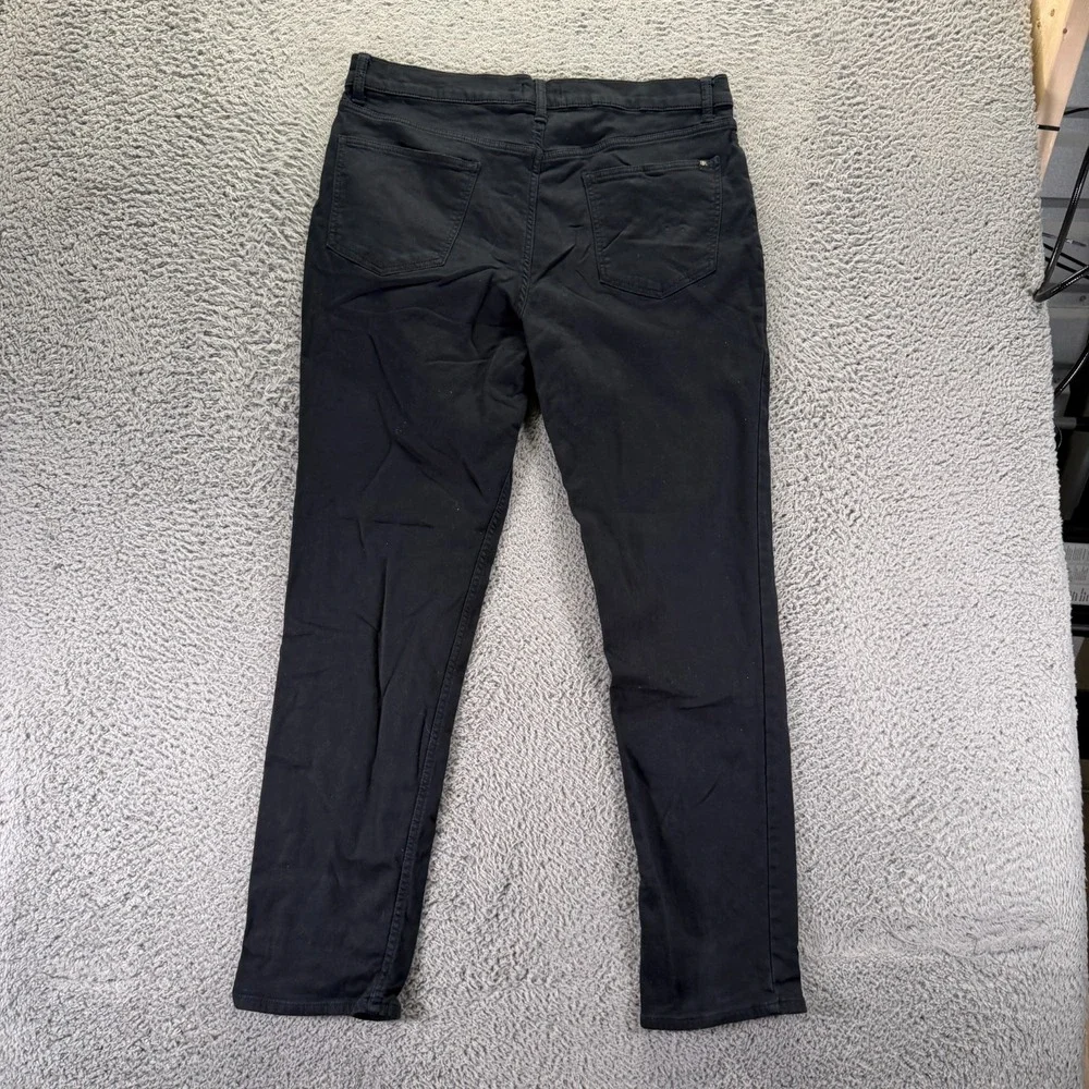 Banana Republic Jeans Men 36x34 Black Cotton Denim Straight Leg Workwear Stretch